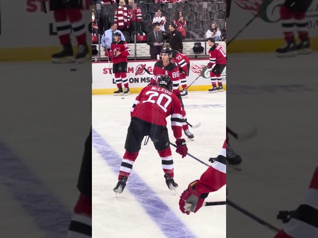 Jack Hughes Puckhandling Before NJ Devils vs. NY Islanders #njdevils #short #shorts #shortvideo