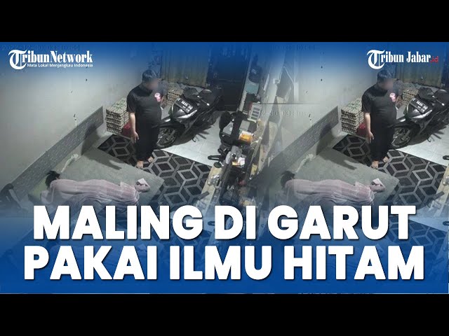 Maling Diduga Pakai Ilmu Hitam Terekam CCTV, Masuk ke Sekretariat Komunitas Pendaki di Garut