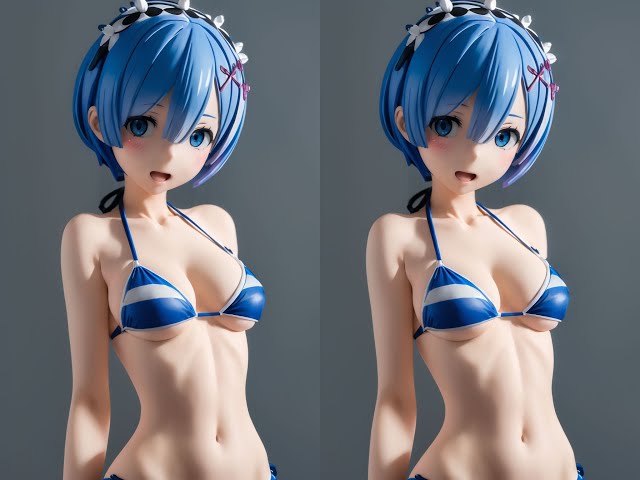 [VR] The maid with blue hair