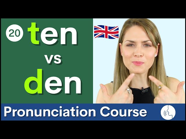 Practice Your English Pronunciation /t/ vs /d/ Sounds | Course #20