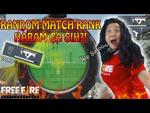 RANDOM MATCH RANK PAKE GROZA HARAM GA SIH ?!! ( ngakak online ) - garena free fire