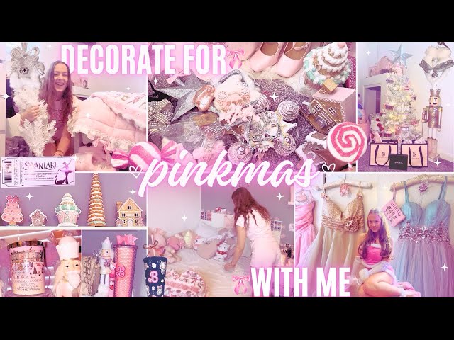 DECORATE FOR CHRISTMAS WITH ME!!🩷🎄 Pink, Nutcracker, Ballet, Land of Sweets Vibes🩰🦌🧁 2024