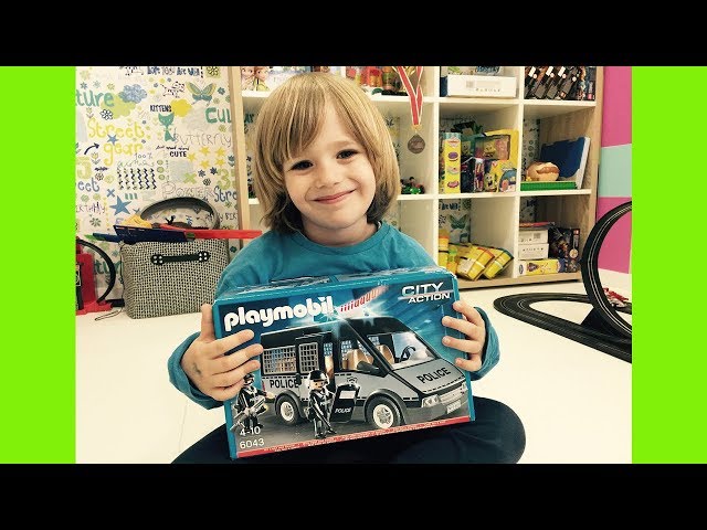 Playmobil Police Car Toy Unboxing with Gerti ToysReview