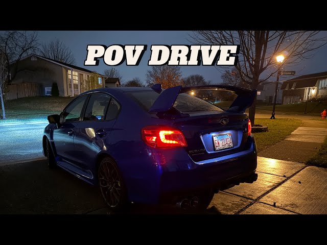 2020 Subaru STI - Rainy POV Drive - SPORT+ MODE (No Commentary!)