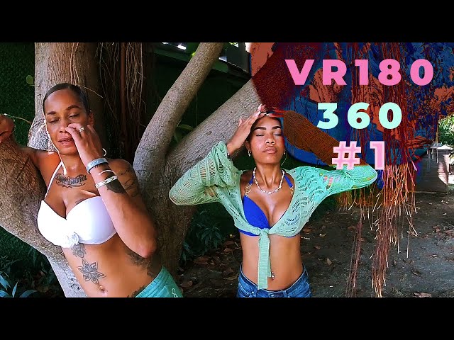 VR180 & 360: 2 Beautiful African American Women Stroll in the Park