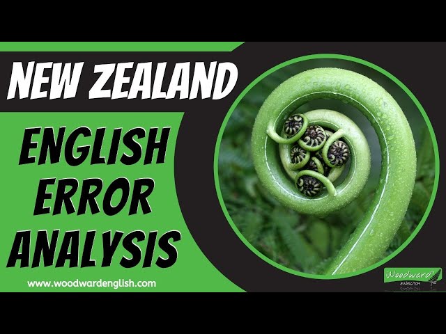 NEW ZEALAND English Error Analysis Activity 🔴 LIVE English Lesson