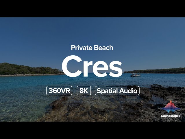 Stunning Remote Private Beach - Cres Island - Croatia | Gentle Waves & Nature Sounds | 8K 360VR