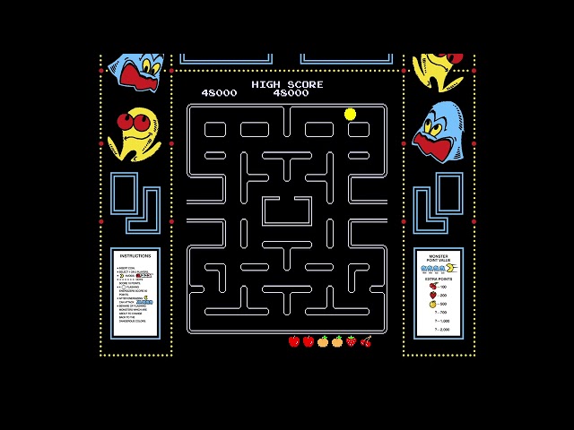 Pac Man Midway, speedup hack pacmanf  MAME the return after a while