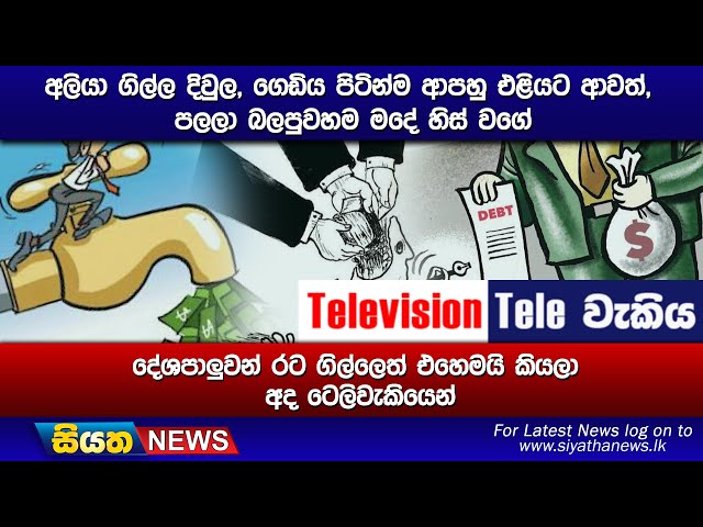 අලියා ගිල්ල දිවුල, ගෙඩිය පිටින්ම ආපහු එළියට ආවත්, පලලා බලපුවහම මදේ හිස් වගේ දේශපාලුවන් රට ගිල්ලෙත්