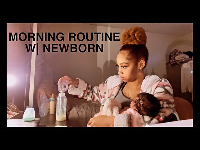 REALISTIC NEWBORN MORNING ROUTINE | FIRST TIME MOM