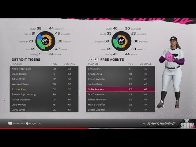 MLB The Show 24 How to use your created players in Franchise mode