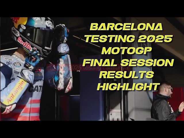 Alex Marquez lead  #barcelona  testing  motogp for 2025 season Yamaha top 3