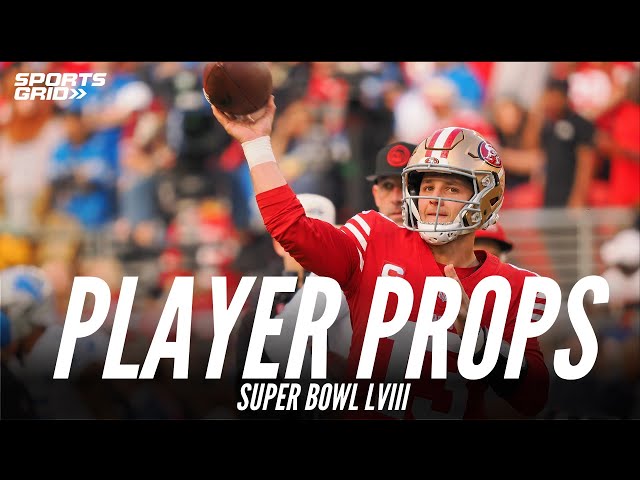 Super Bowl LVIII Game & Player Props | Brock Purdy | Travis Kelce | Christian McCaffrey | 2/8/24