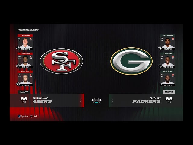 Madden 25 I Regular Season Week 12 I San Francisco 49ers vs. Green Bay Packers I Gameplay