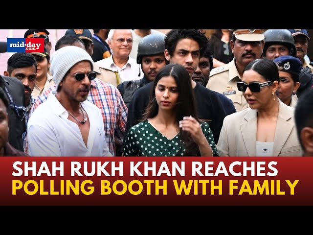 Maharashtra Elections 2024: Shah Rukh Khan and family cast their vote in Mumbai