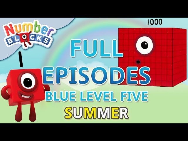 @Numberblocks- #SummerLearning | Blue Level Five | Full Episodes 4-5