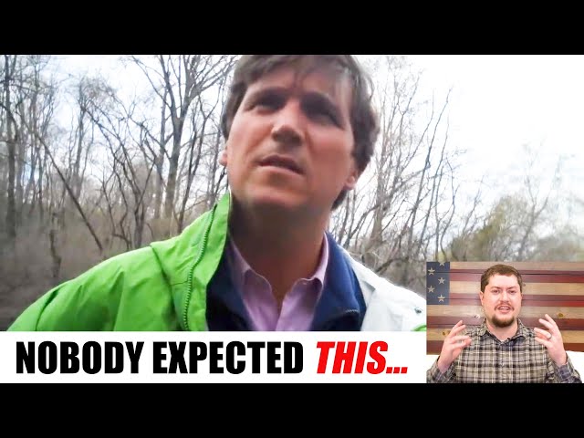 Journalist AMBUSHES Tucker Carlson fishing in NYC, he wasn't ready for this...