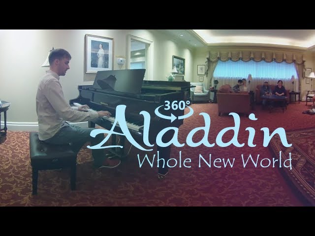 Aladdin - Whole New World (Piano Cover) 360 Video