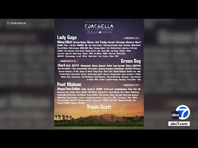 Coachella 2025 announces lineup with Lady Gaga, Green Day, Post Malone among headliners