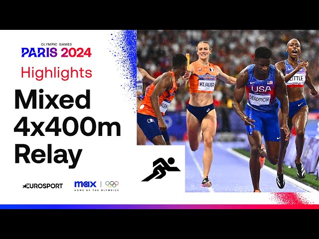 WHAT A FINISH! 💨 | Mixed 4x400m Relay Final Highlights | #Paris2024 #Olympics