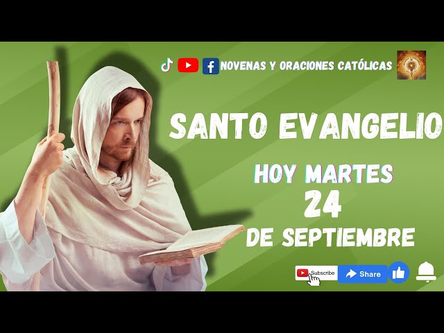 Lectura del Santo Evangelio hoy 24 Septiembre 2024 #santo #evangeliodehoy