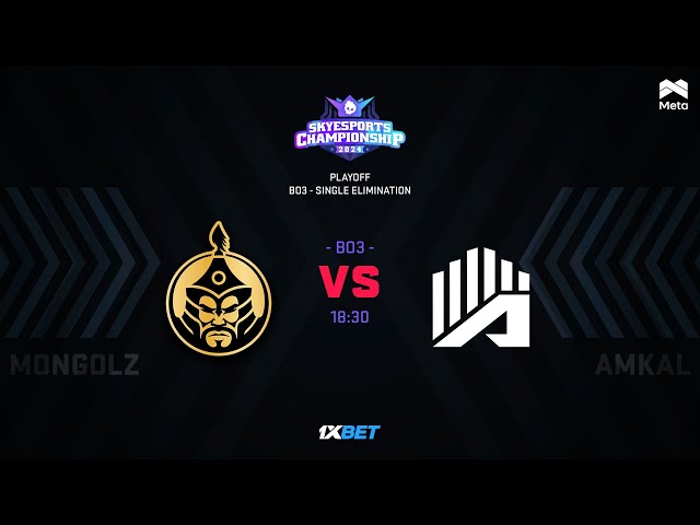 MONGOLZ vs AMKAL - Skyesports Championship 2024 - Playoff - BO3 - MN cast