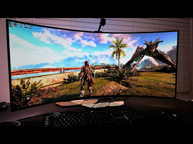 Horizon Forbidden West AMAZING HDR Gameplay on a 45" LG UltraWide OLED | BEST Gaming Monitor