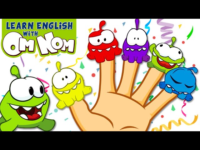 Five Little Finger Family Song | Nursery Rhymes & Kids Songs | Learn English With Om Nom