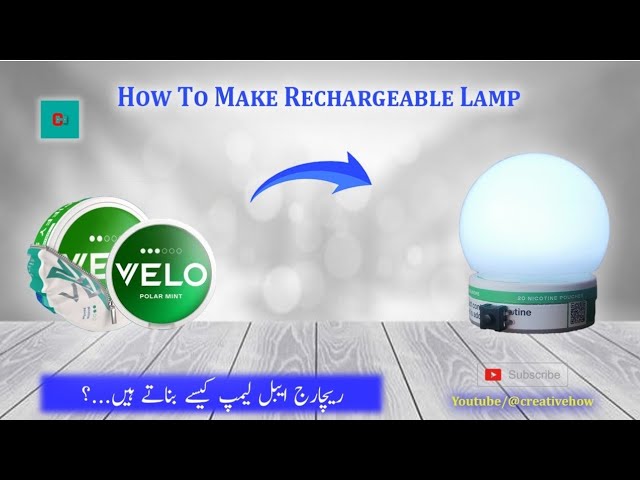 Amazing ideas! How to make rechargeable Lamp #diy