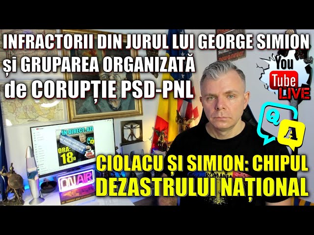 Live Q&A: Penalii lui George Simion. Grupul de corupție organizată PSD-PNL și votul util inteligent