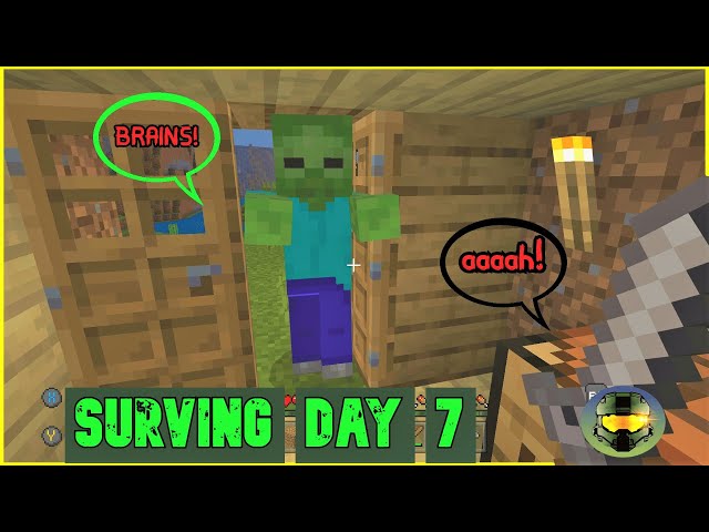 Surviving the First 10 Nights Day 7 Minecraft Evan Pops Popcorn