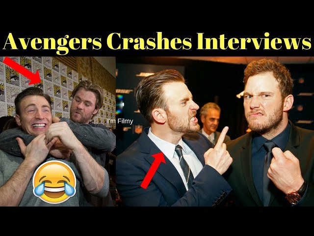 Marvel Cast Crashes Interview - Unseen Funny Moments