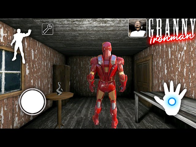 Escaping as Iron Man in Granny's Old House | Door Escape | grandpa granny horror game definition