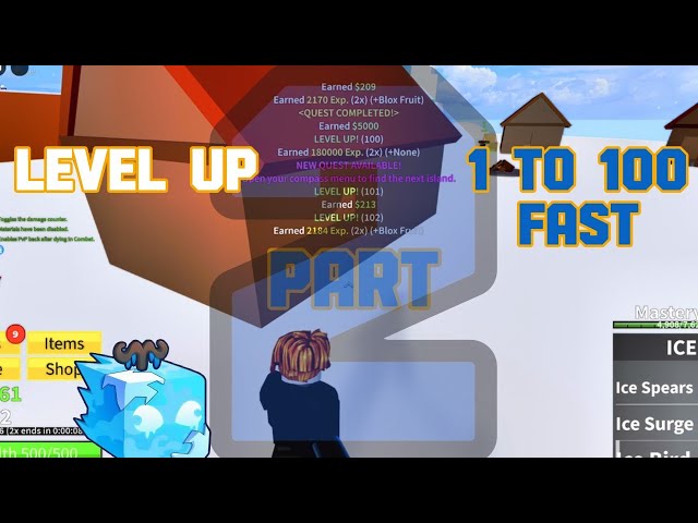 FAST TRACK to Level 1 to 100 Part 2! Discover the SECRET Hacks!#roblox #bloxfruits #feed #fyp