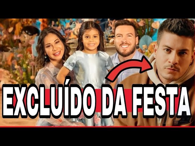 Saiba o motivo que o Arthur Aguiar foi excluído da festa de aniversário da própria filha