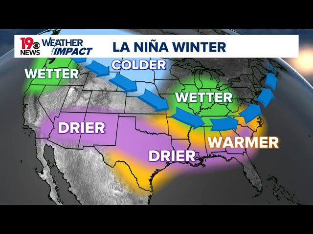 Winter outlook: La Niña predicted to bring warmer, drier weather to the Southeast