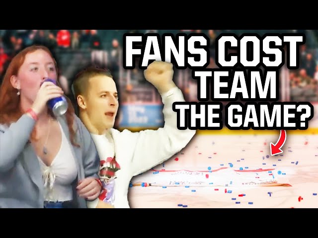 Fans celebrate and cost their team the game, a breakdown