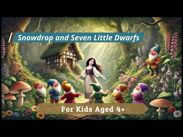 Bedtime Story: Snowdrop (Snow White) and Seven Little Dwarfs (For Kids Ages 4+)｜【英語絵本読み聞かせ】白雪姫（4才以上）