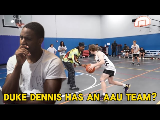 DUKE DENNIS COACHES HIS AAU TEAM??! (REACTION)