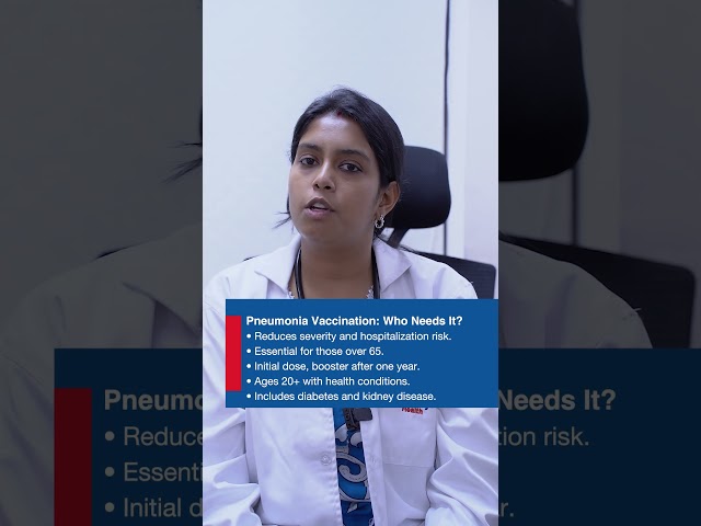 Who Should Get Vaccinated for Pneumonia? | Dr Samiksha Rajgarhia, Narayana Hospital, RN Tagore