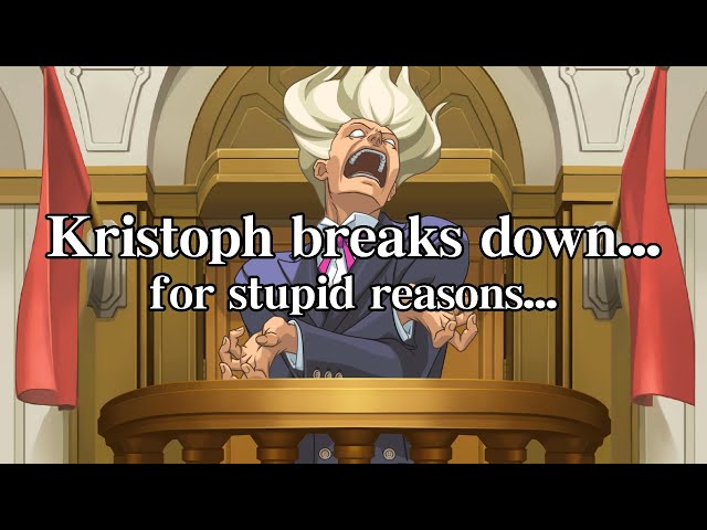 Kristoph breaks down but for stupid reasons... [AJ spoilers!!!] (Objection.lol)