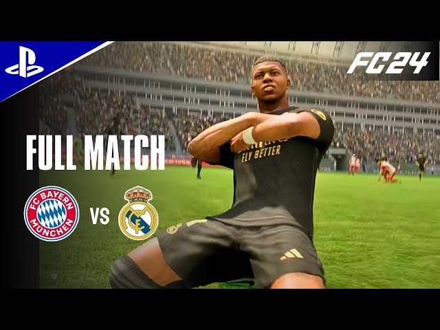 FC 24 - FC BAYERN MÜNCHEN vs REAL MADRID | Kylian Mbappé Hat Trick [4K 60FPS]