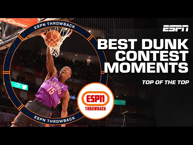 BEST MOMENTS: Greatest ALL-TIME NBA Dunk Contest SLAMS 🔥 | ESPN Throwback