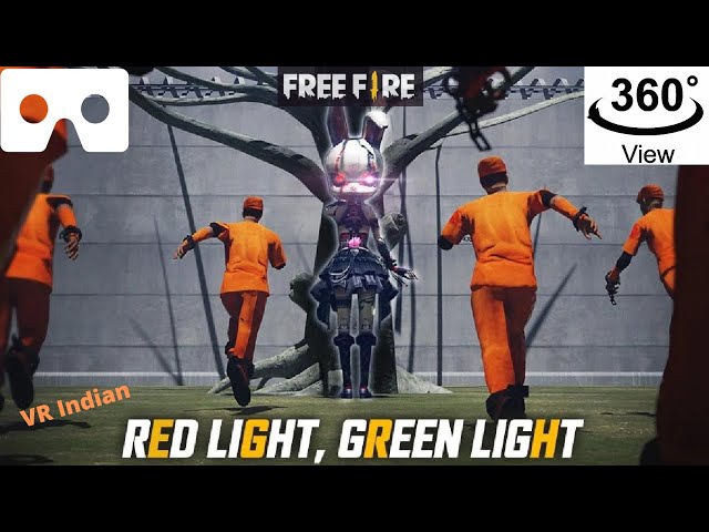 Squid Game in Free Fire || #atlastmoment 🤕💀 #RedlightGreenLight in 360°Gameplay #freefire #squidgame