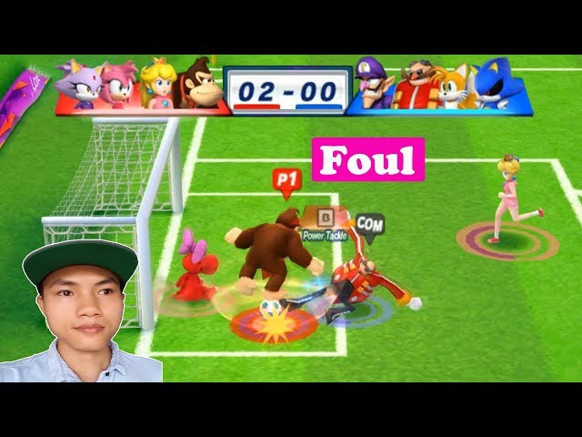 Mario & Sonic At The London 2012 Olympic Games Football #164 Donkey Kong, Peach, Amy, Blaze