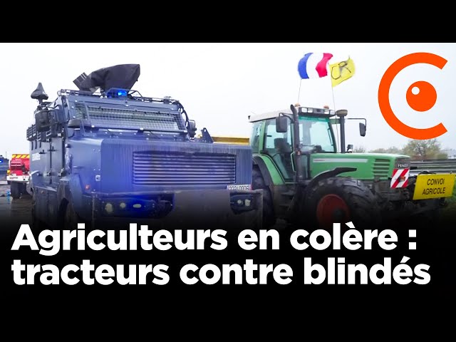 🔴🚜 DIRECT – Agriculteurs évacués par les blindés de la Gendarmerie à la centrale Leclerc à Beychac