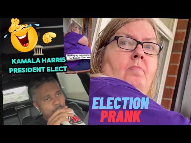 Woman gets PRANKED that had her thinking Kamala Harris won the ELECTION 😂