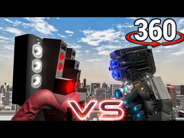 Skibidi toilet Titan Speaker man VS Titan Cameraman 360 video - Skibidi Toilet 360°  - Episode 3