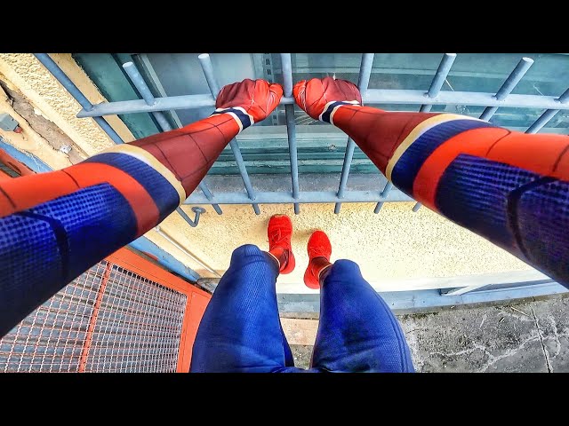 SPIDERMAN Fights Crime - Real Life Parkour POV II