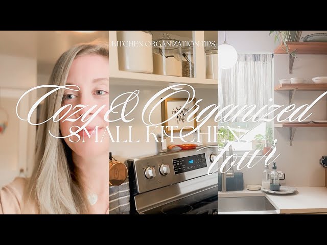 Cozy and Organized Kitchen Tour + Tips for Small Home Living Spaces in a 1800 sq ft Home